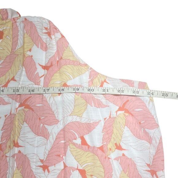 Nine West Palm Print Tiered Peasant Ankle Length Maxi Dress N0475 - Picture 5 of 8